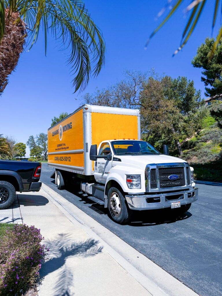 Qshark moving truck in San Diego, California