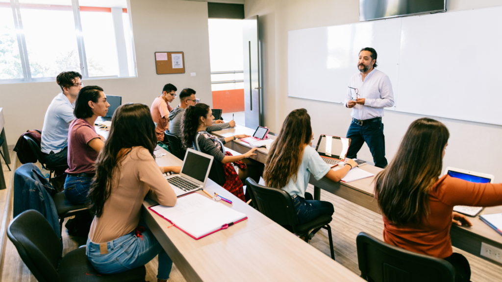 a picture of students learning