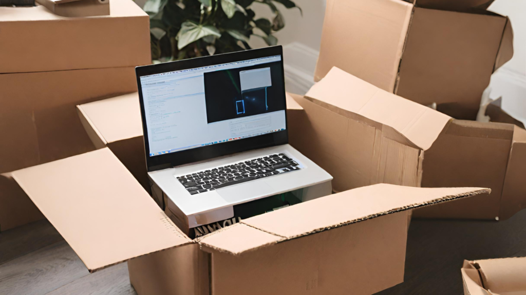 computer before packing